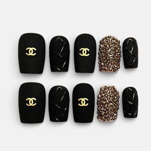 Custom Handmade Reusable Designer Press On Nails